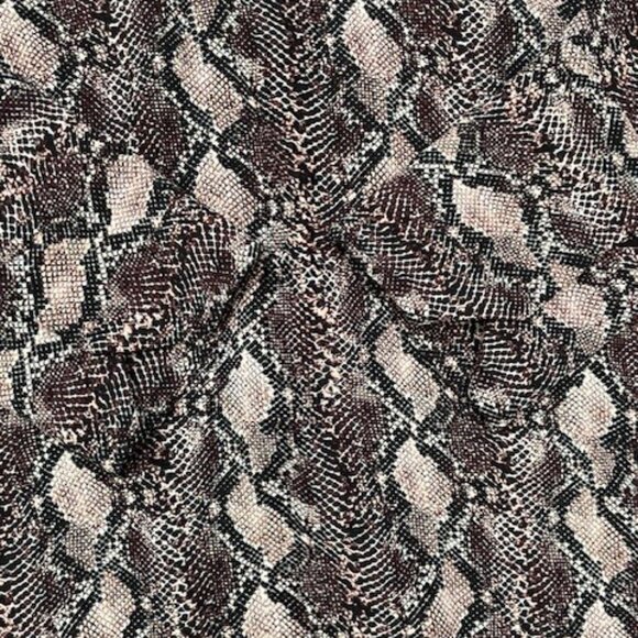 Equipment Bonnie Tawny Port Snake Print Dress NWOT - Picture 9 of 10